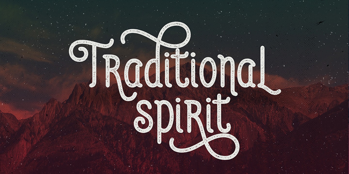 Beispiel einer Auther Regular-Schriftart